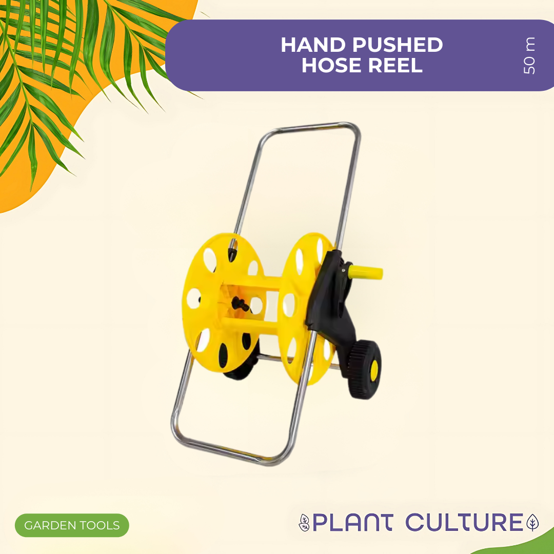 Hand Pushed Hose Reel 50m by Plant Culture PH