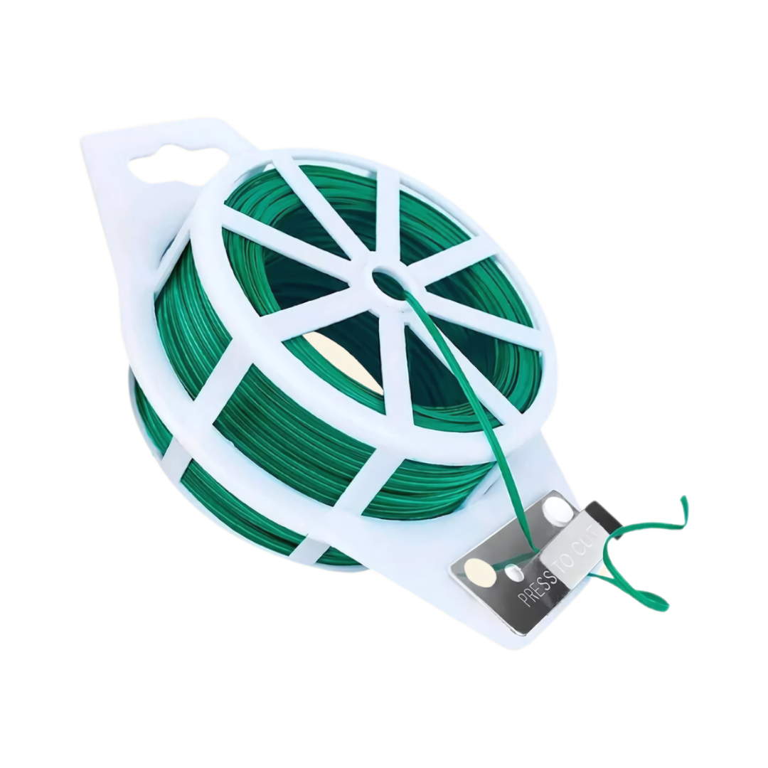 All-purpose Twist Tie Wire Spool with Cutter for Plants, Gardening, Organizing, and Home 20m