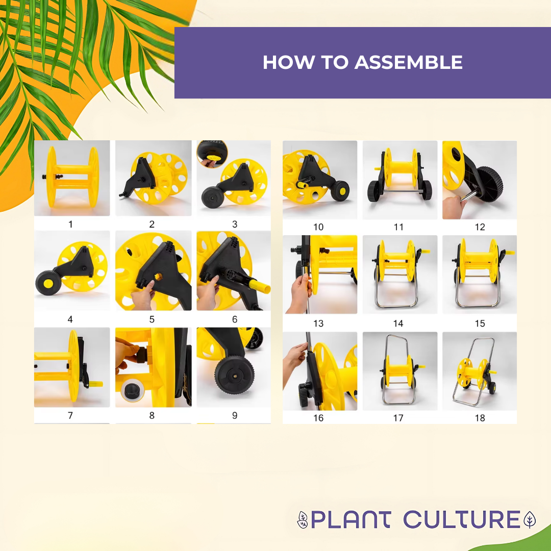 Hand Pushed Hose Reel 50m by Plant Culture PH