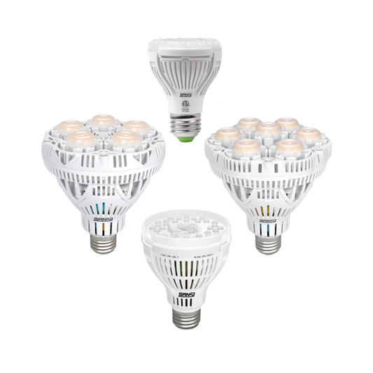 SANSI Grow Light Bulb Full Spectrum with Optical Lens for High PPFD, Perfect for Seeding and Growing of Indoor Plants, Flowers and Garden