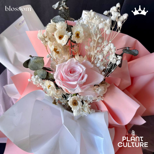 Blossom Preserved Pink Dried Flower Arrangement