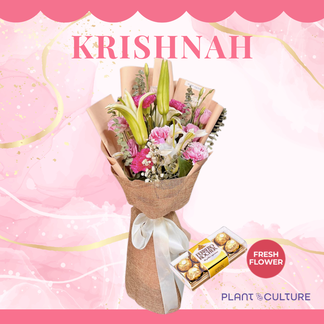 Krishnah Mixed Fresh Flower Arrangement
