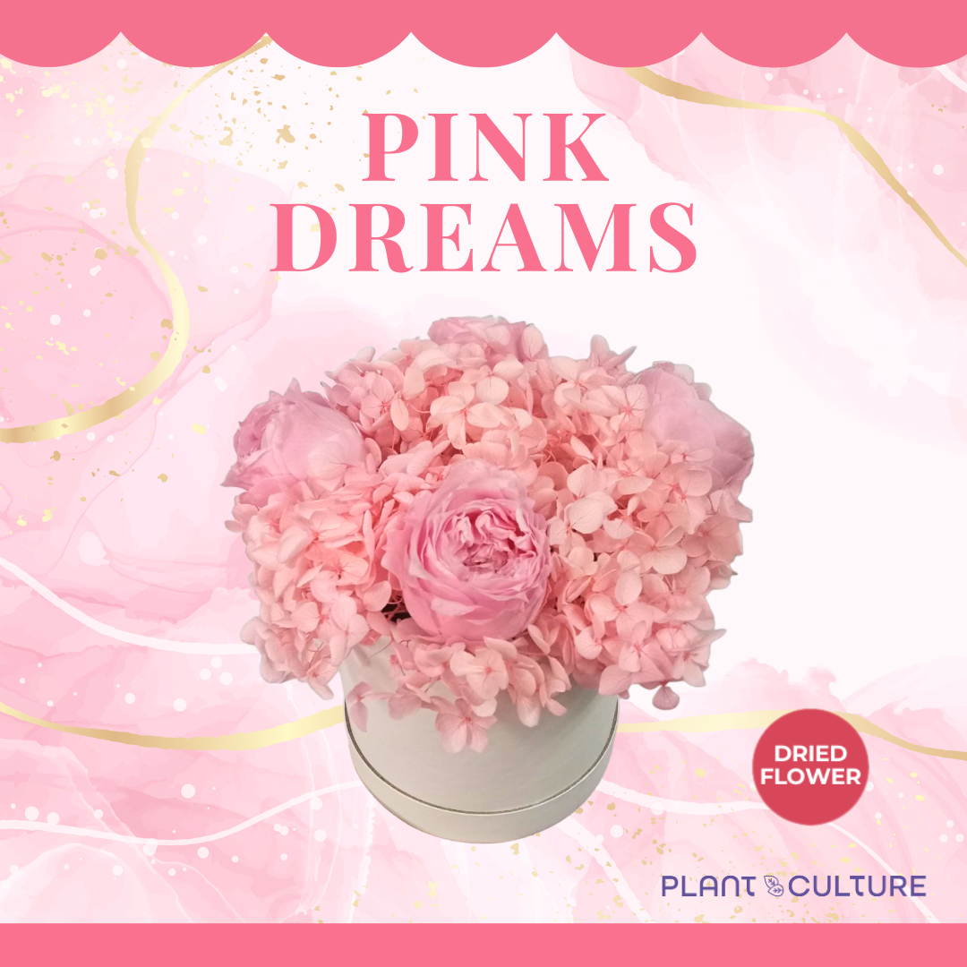 Pink Dreams Dried Flower Arrangement