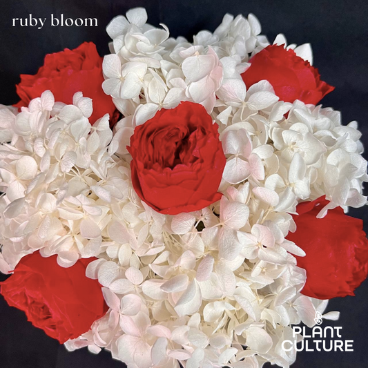 Ruby Blossom Dried Flower Arrangement