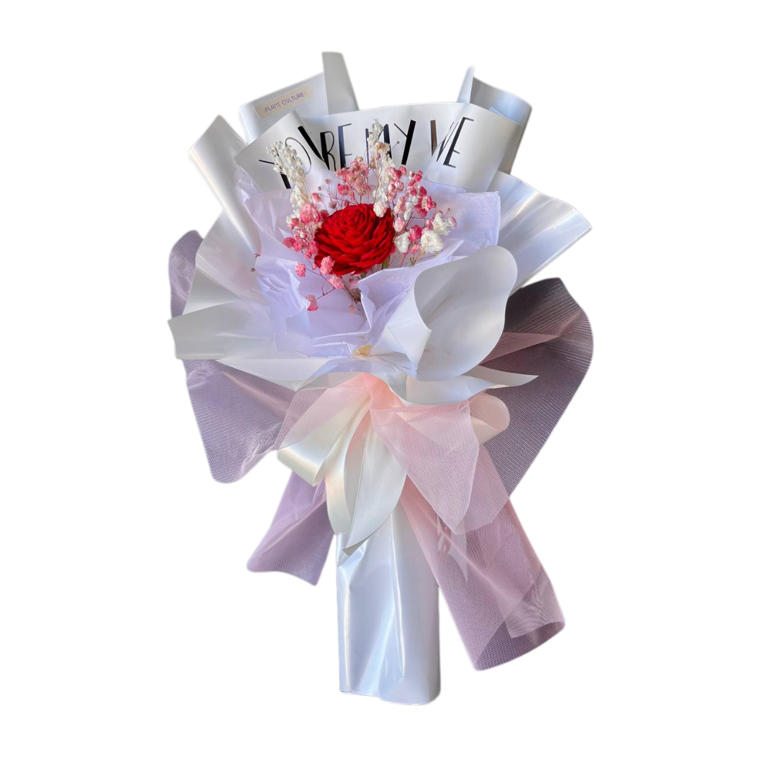 Mother's Day Dried Preserved Flower | Scarlet