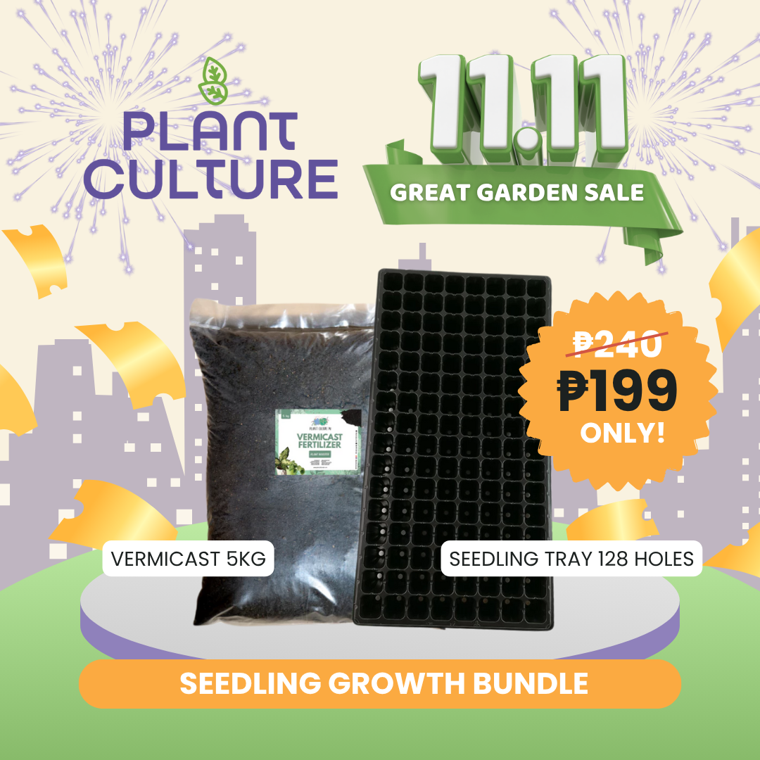 Bundle - Seedling Growth | 5kg Vermicast + 128holes Seedling Tray