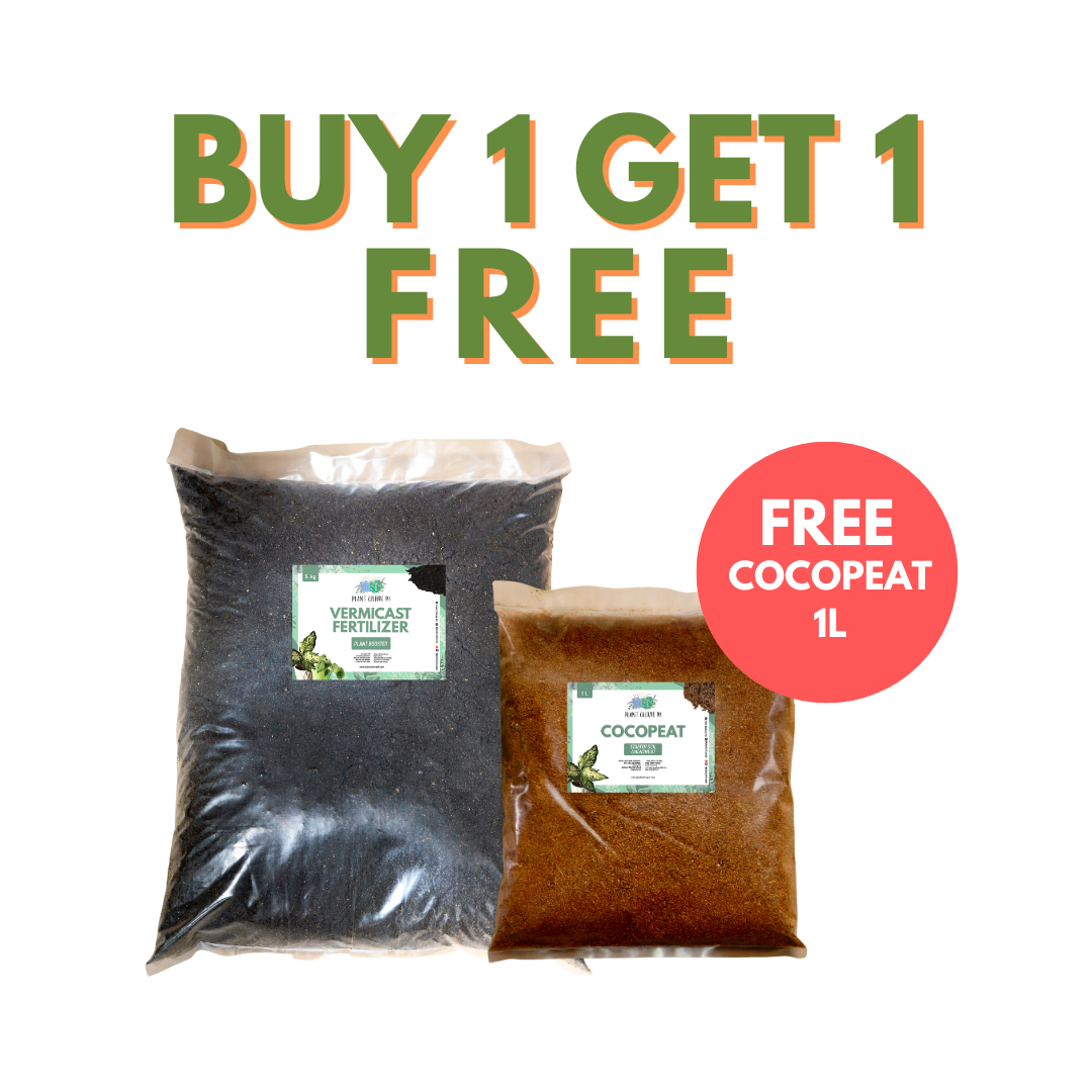 Buy 1 Vermicast 5kg Get 1 Cocopeat 1L Free