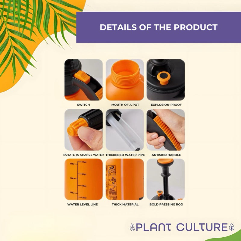 Plastic Pressure Spray Bottle By Plant Culture PH