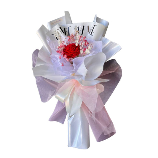 Scarlet Preserved Dried Flower Arrangement