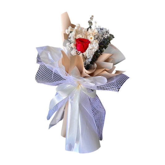 Timeless Preserved Red Dried Flower Arrangement