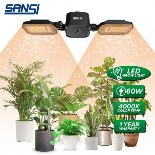 SANSI 60W LED Grow Light Bulb Daylight Full Spectrum E27 And Sunlight White Grow Light
