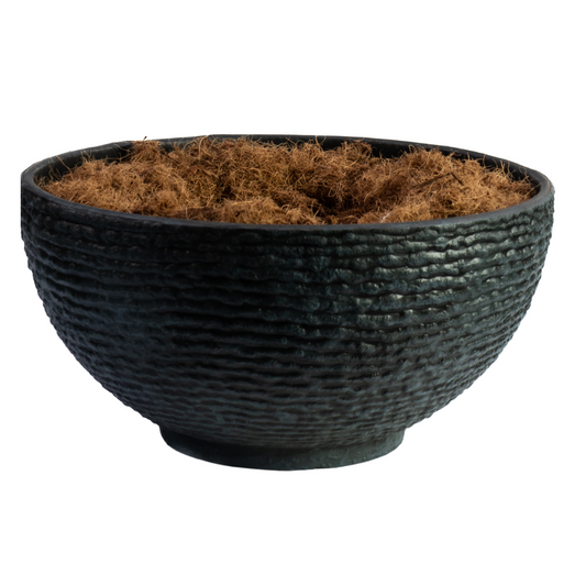 Classic Weave Design Bowl Planter | Plastic Pots