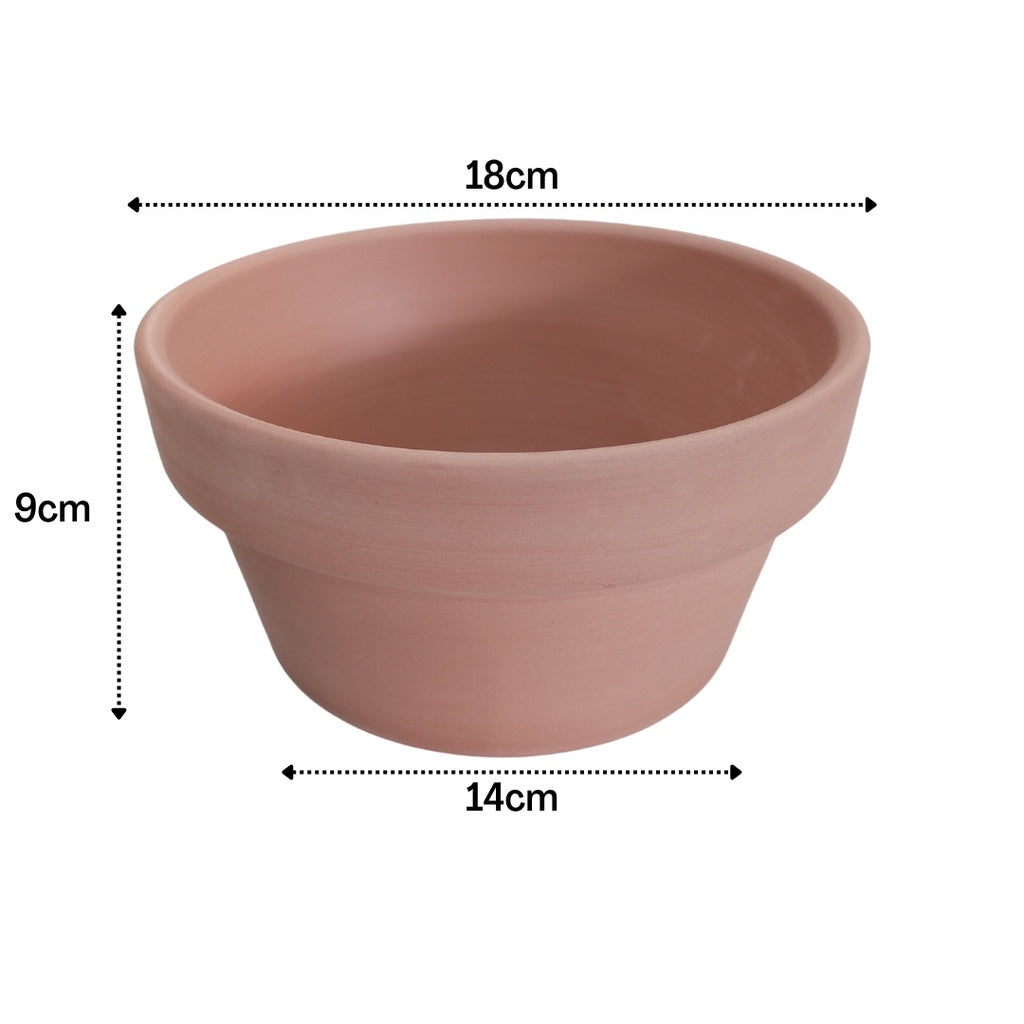 Japanese Terracotta Planters With Catch Plate | Clay Pots with Plant Saucer