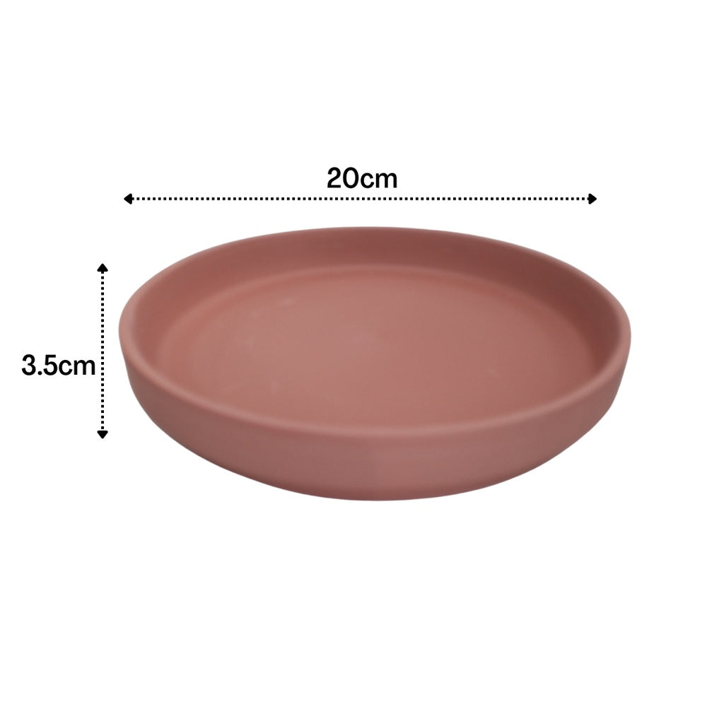 Japanese Terracotta Planters With Catch Plate | Clay Pots with Plant Saucer