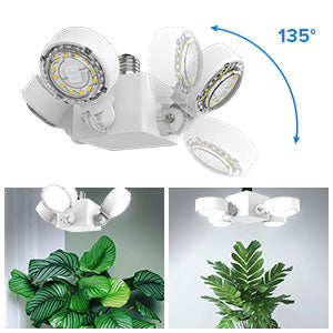 SANSI Grow Light Wing Style 30W/60W, Full Spectrum, Perfect for Seeding and Growing of Indoor Plants