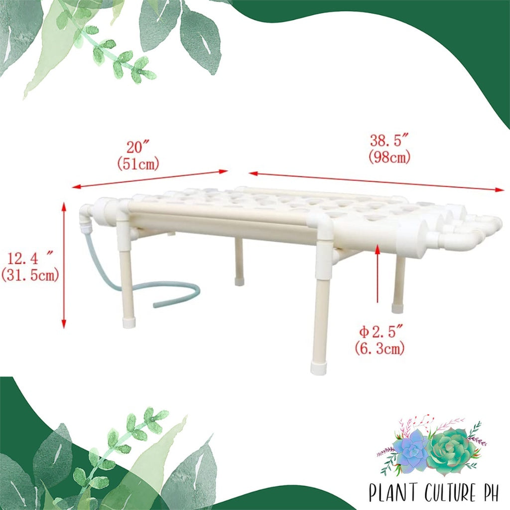 Hydroponic 36 Holes Plant Site Grow Kit NFT Garden Vegetable Ladder Style 4 pipes