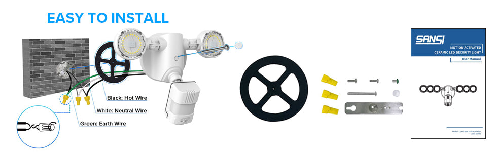 SANSI 15Watts Ceramic LED Security light