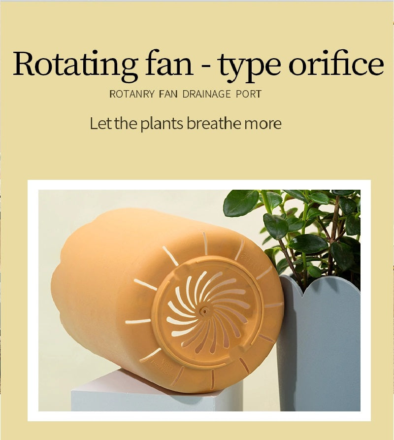Simple Resin Planter with Catch Plate | Plastic Pots