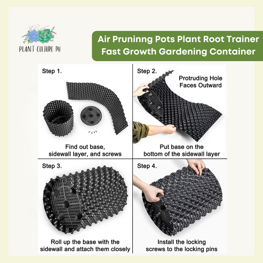 Air Prunning Pots Plant Root Trainer Fast Growth Gardening Container