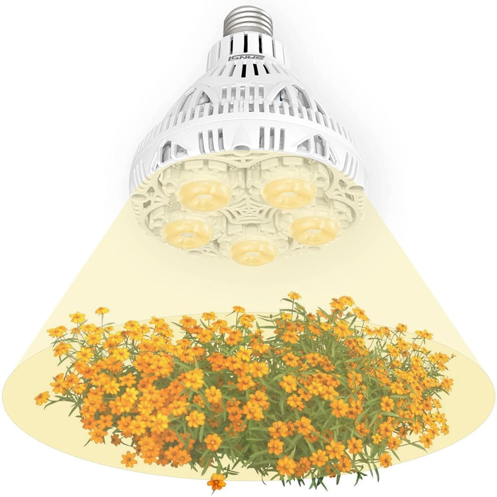 SANSI Grow Light Bulb Full Spectrum with Optical Lens for High PPFD, Perfect for Seeding and Growing of Indoor Plants, Flowers and Garden