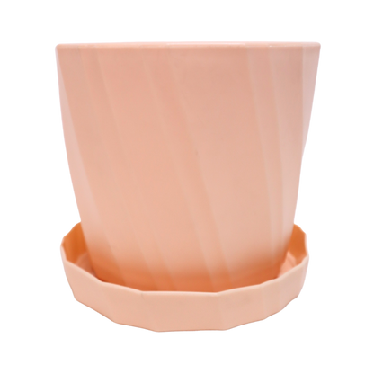 INS Style Planter with Catch Plate | Plastic Pots with Plant Saucer