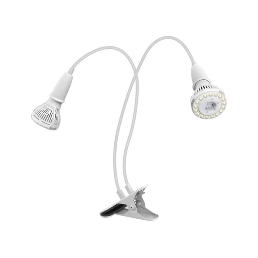 SANSI 20W Adjustable 2-Head Clip-on LED Grow Light