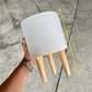 Elevated Planter with Wooden Stand | Ceramic Pots