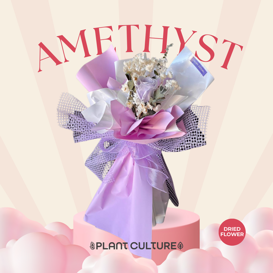 Amethyst Preserved Dried Flower Arrangement