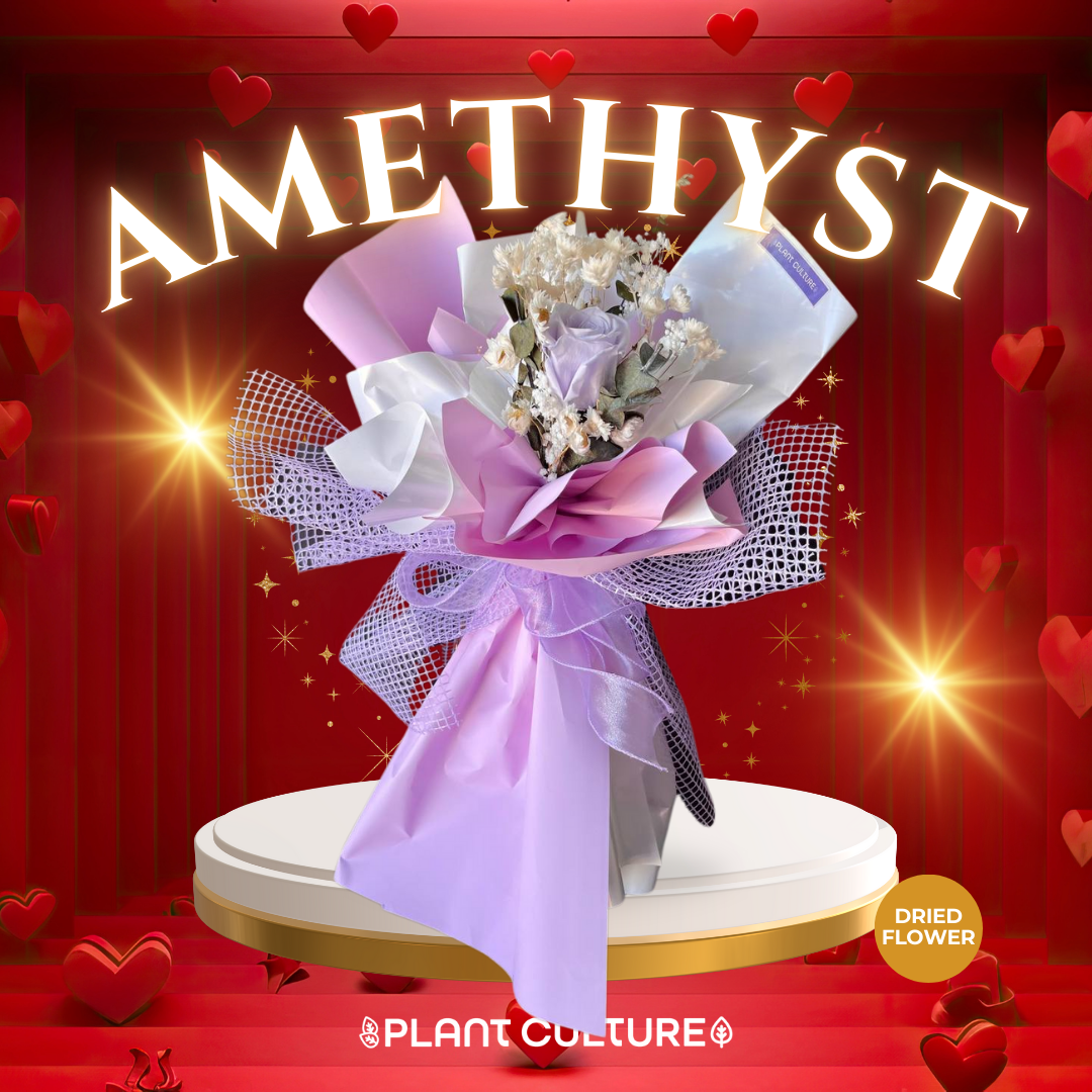 Amethyst Preserved Dried Flower Arrangement