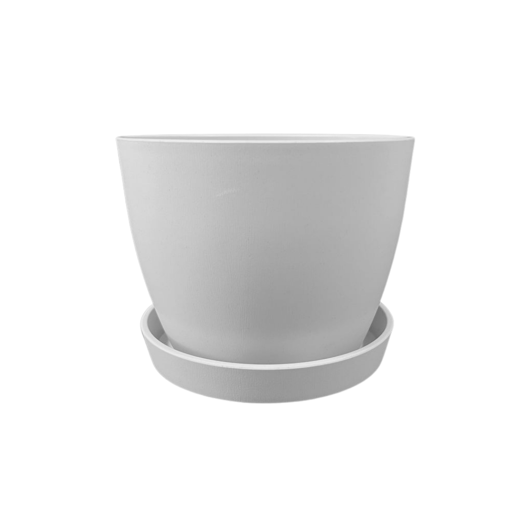 Plant Culture Urban Planter – B Series Classic Curve pot w/ Catch plate for Plants