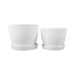 Plant Culture Urban Planter – B Series Classic Curve pot w/ Catch plate for Plants