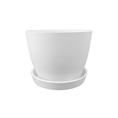 Plant Culture Urban Planter – B Series Classic Curve pot w/ Catch plate for Plants
