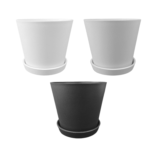 Plant Culture Urban Planter – Modern Taper w/ Catch Plate for plants