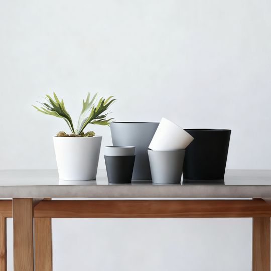 Plant Culture Urban Planter – Modern Taper w/ Catch Plate for plants