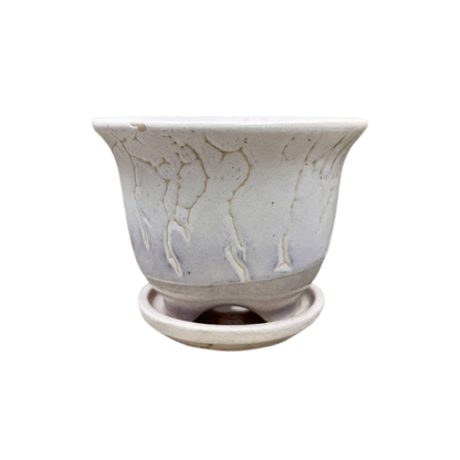 Edge Pot with Catch Plate and 2-Tone Pot 4"x3.5"
