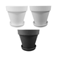 Plant Culture Urban Planter – F1 Tall Curve w/ Catch Plate for plants