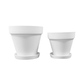 Plant Culture Urban Planter – F1 Tall Curve w/ Catch Plate for plants