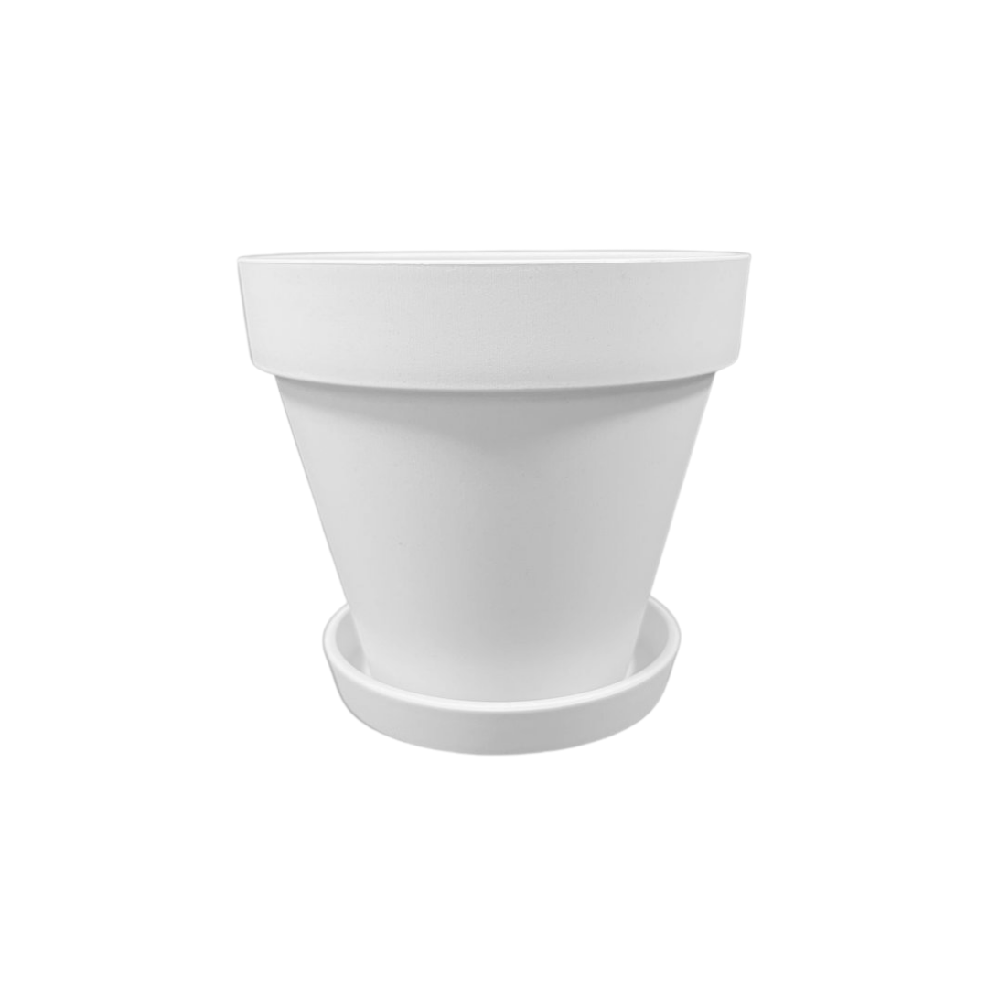 Plant Culture Urban Planter – F1 Tall Curve w/ Catch Plate for plants