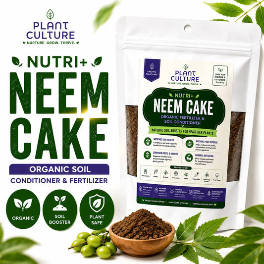 Plant Culture Nutri+ Neem Cake Organic Fertilizer & Soil Conditioner 50g/100g