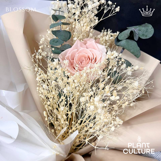 Blossom Preserved Pink Dried Flower Arrangement