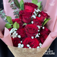 Catriona One Dozen Fresh Imported Red Roses Bouquet