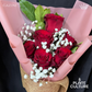 Gazini Fresh Red Rose Imported Flower Bouquet 6pcs