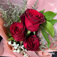 Michelle Fresh Imported Red Rose Bouquet Trio