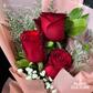 Michelle Fresh Imported Red Rose Bouquet Trio