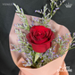 Venus Fresh Red Rose Imported Flower Bouquet 1pc