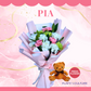 Pia Fresh Carnation Mixed Imported Flowers Bouquet