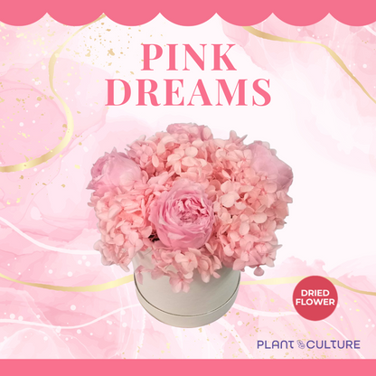 Pink Dreams Dried Flower Arrangement