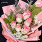 Pamela Pink Fresh Imported Flowers Bouquet 6pcs
