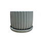 Plain Sandy Pot 4.5"x4" with Catch Plate