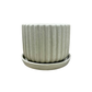 Plain Sandy Pot 4.5"x4" with Catch Plate